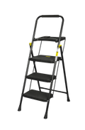 ESCABEAU BLACK MAX "PLUS" 3 MARCHES AVEC PLATEAU PORTE-OUTILS