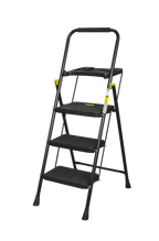 ESCABEAU BLACK MAX "PLUS" 3 MARCHES AVEC PLATEAU PORTE-OUTILS