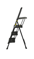 ESCABEAU BLACK MAX "PLUS" 3 MARCHES AVEC PLATEAU PORTE-OUTILS