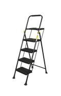 ESCALERA BLACK MAX "PLUS" 4 PELDAÑOS CON BANDEJA PORTAHERRAMIENTAS